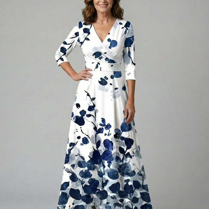 Celine | Midi kleita ar nolocītu apkakli