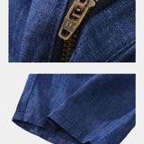 Felix™ | Lino zilie šorti Horizont