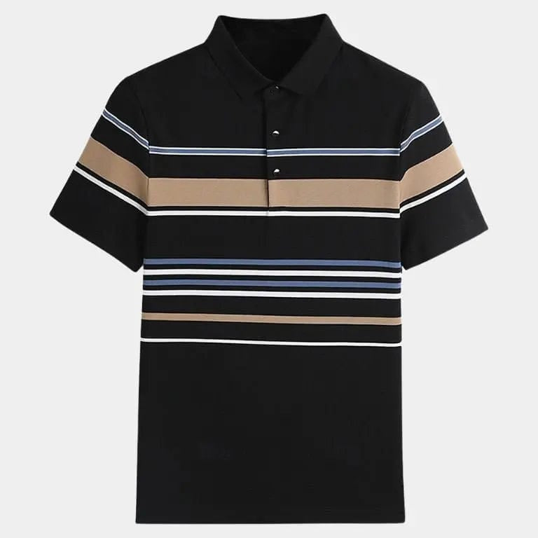 Kasper™ | Svītrains Polo Krekls ar Saulrietu