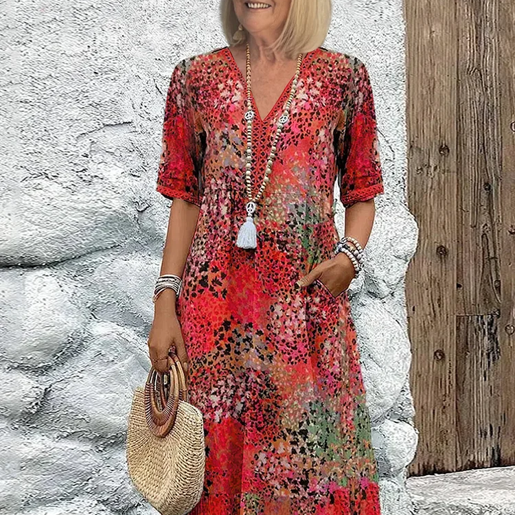 Lia | Sieviešu midi kleita no viegla auduma