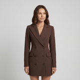 Vani | Deviņos vakarā Blazer mini kleita brūna
